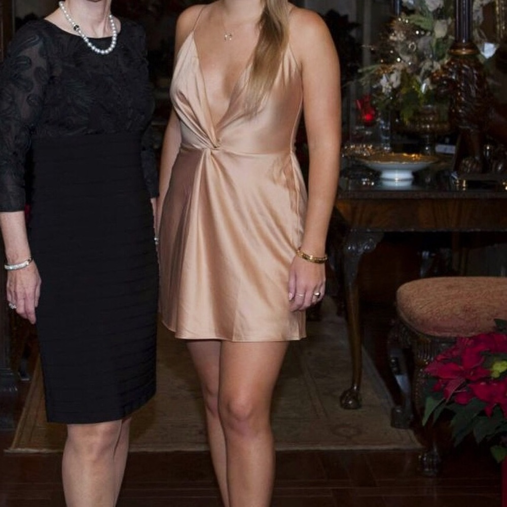 Revolve x House of Harlow Sharon Dress Gold